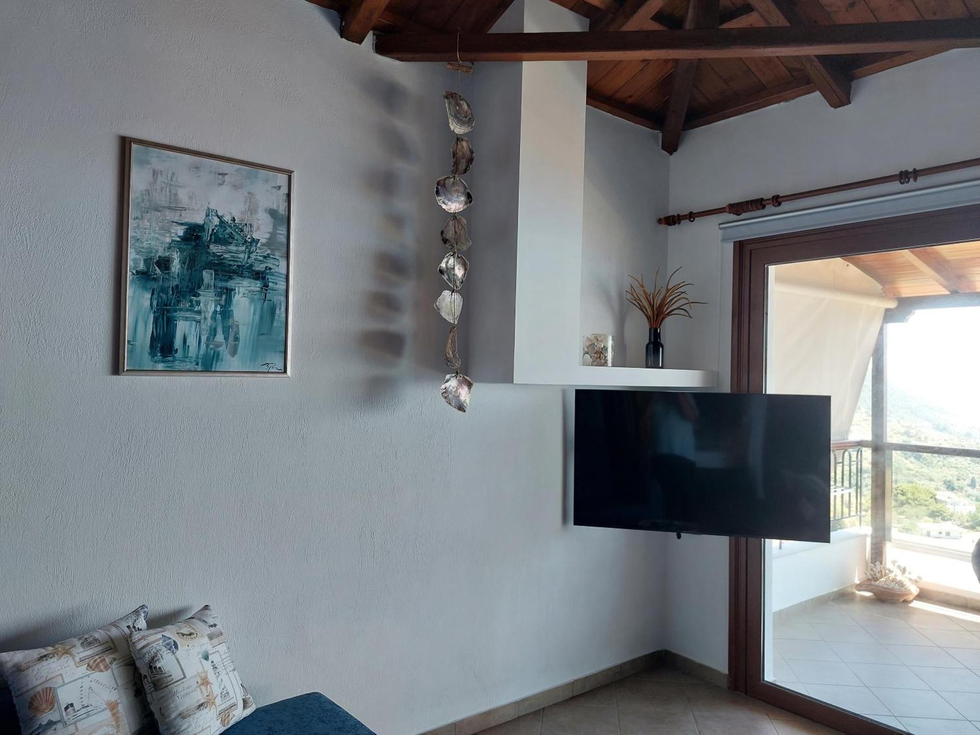 Horizon Studios With Sea View - Free Parking Glossa Exterior photo